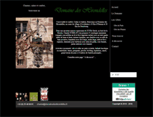 Tablet Screenshot of domainedeshirondelles.fr